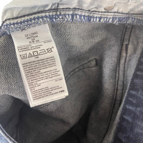 Gap Women's Size 29L Perfect Boot Dark Wash Bootcut Jeans - Picture 7 of 10